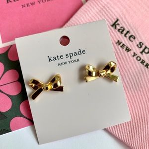 NWT! Kate Spade Skinny Mini Bow Studs